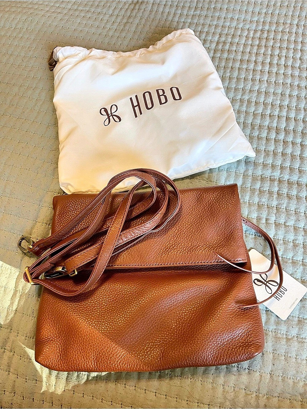 Hobo Crossbody Bag in Brown NWT